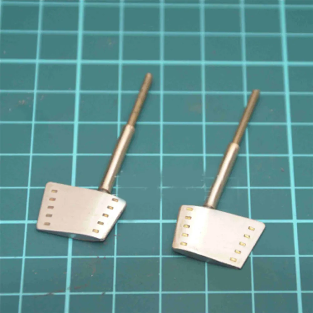 

2pcs/set Rudders with 16MM Rudder Sleeve 2MM Rods for 1/350 Bismarck Battleship DIY RC Simulation Boat Parts