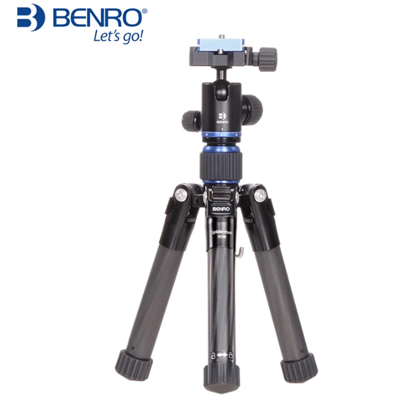 Мини Штатив Benro SC08 из углеродного волокна с шаровой головкой + пульт