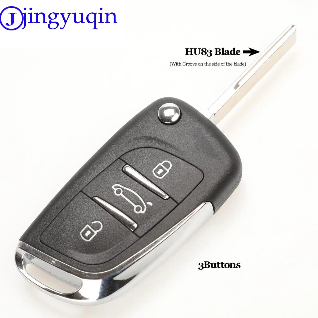 Jingyuqin 10p VA2/HU83 2/3B Ce0523 модифицированный флип чехол для автомобильного ключа Citroen Coupe
