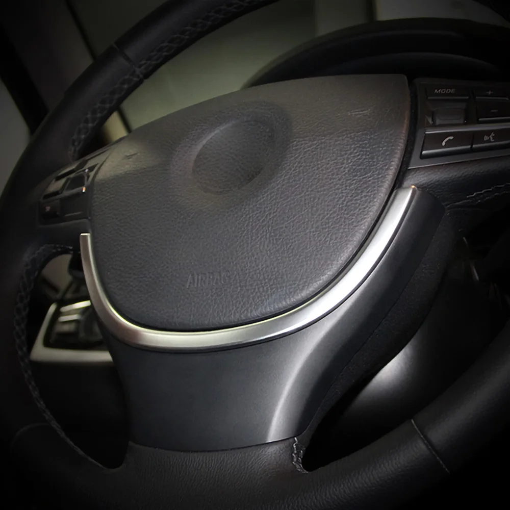 Рулевого колеса автомобиля с логотипом в центре Декор рамки стайлинга