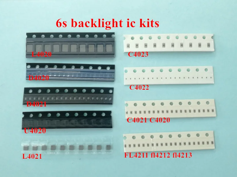 5 комплектов (85 шт.) для iphone 6s подсветка ic U4020 + катушка L4020 L4021 диод D4020 D4021