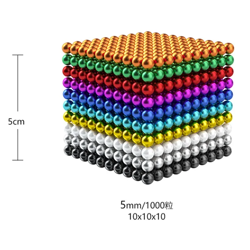 Bolas de cubo m&aacute;gico de Metal, 3/5MM, 512-1000 piezas-3