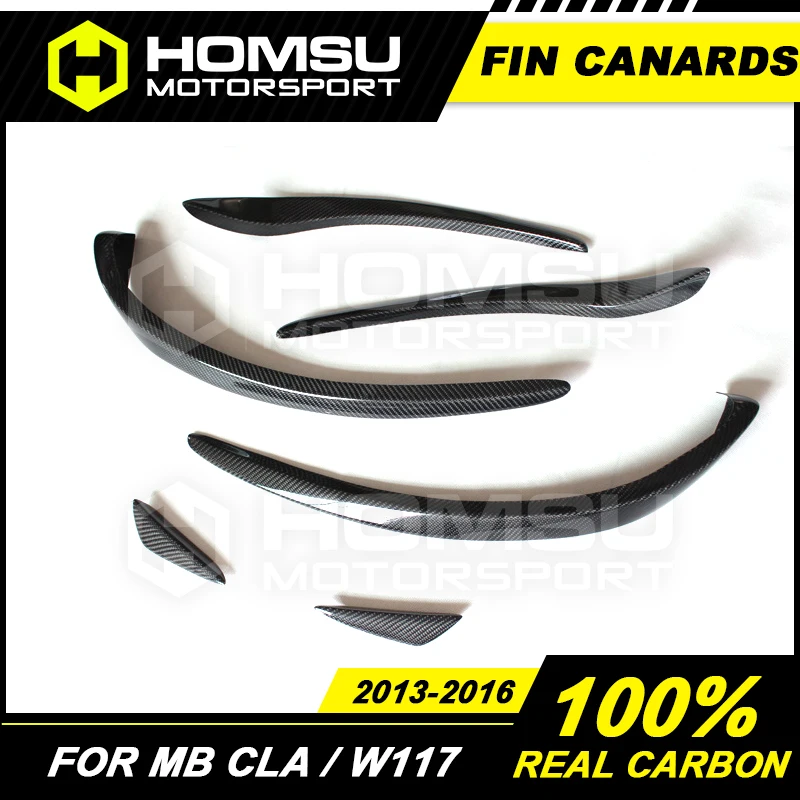 Карбоновые плавники для переднего бампера CLA180 CLA200 CLA220 CLA260 Fin Canards Merce-des Ben-z CLA Class W117