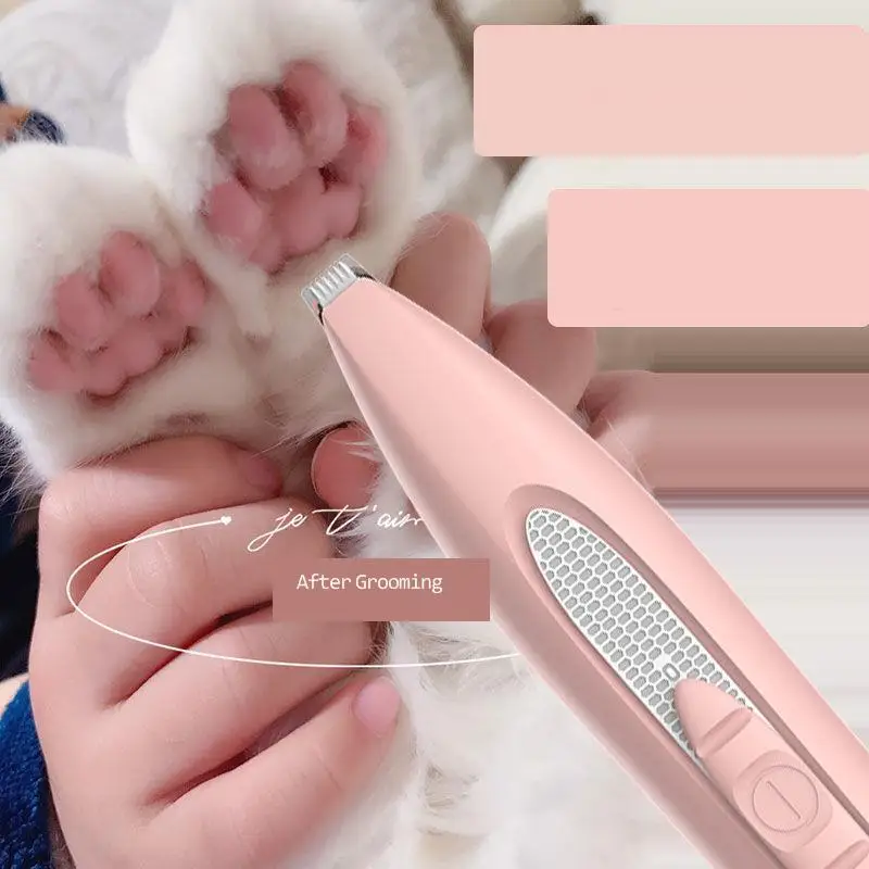

Pet Products Dog And Cat Shears Don't Stick Dog Foot Shaver Cat Foot Shaver Pet Electric Scissors Dog Hair Shaver Low Noise
