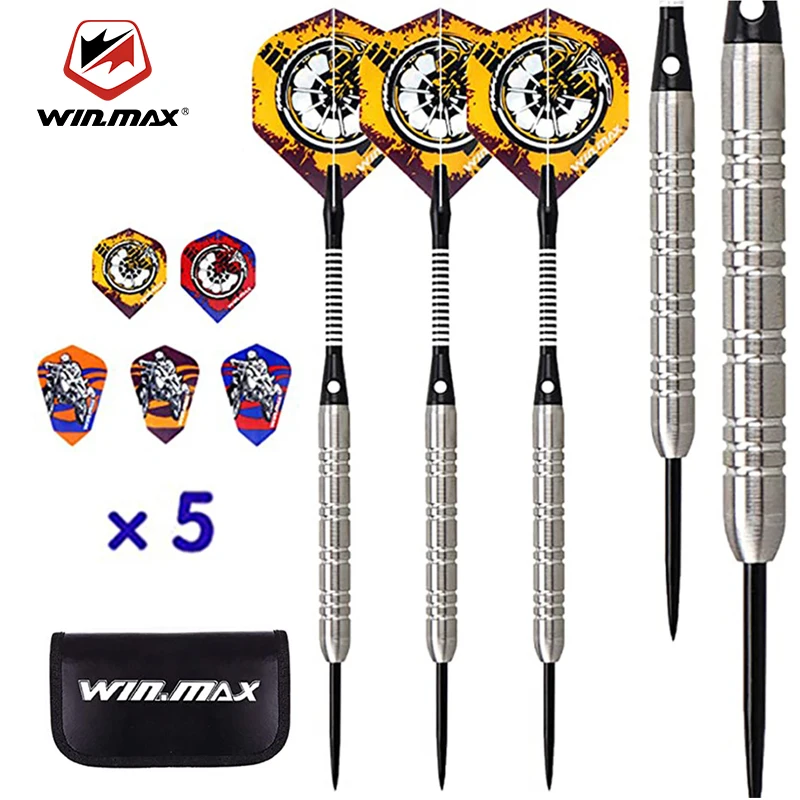 

WINMAX Professional Darts Flight Set 80% Tungsten Steel Needle Arrow Tips 22g 24g Grams for Dartboard Accessories Indoor Sports