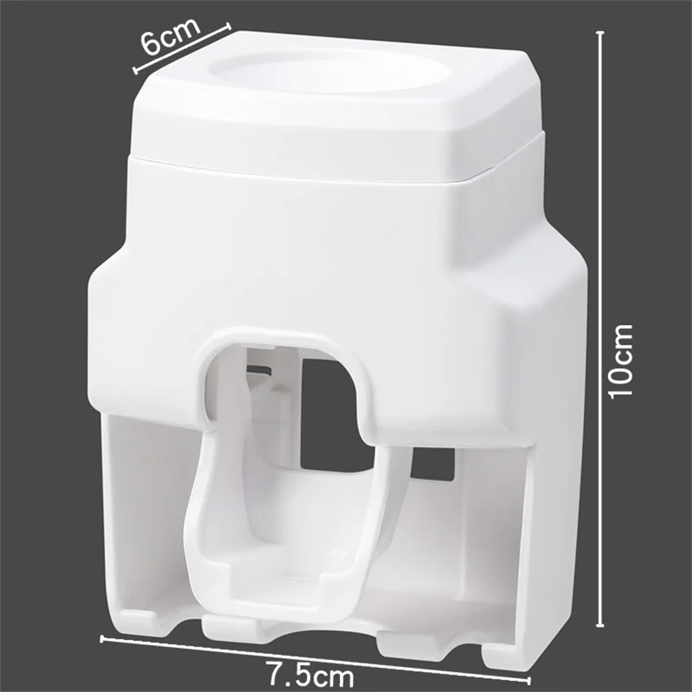 

Creative Wall Mount Automatic Toothpaste Dispenser Bathroom Accessories Waterproof Lazy Toothpaste Squeezer Toothbrush Holder