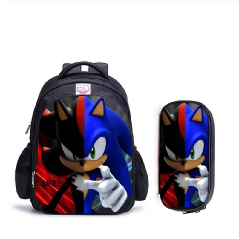 16 дюймов Mario Sonic Boom Hedgehogs детские школьные сумки ортопедический рюкзак для
