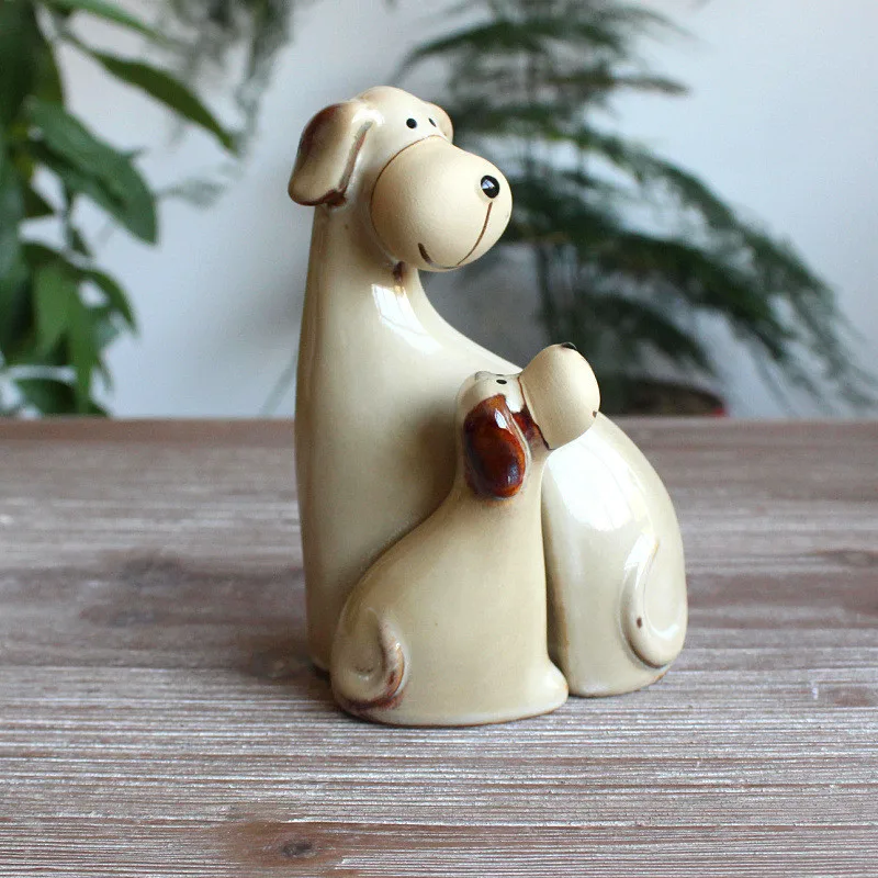 3 шт./компл. креативные керамические поделки для собак украшение дома животные