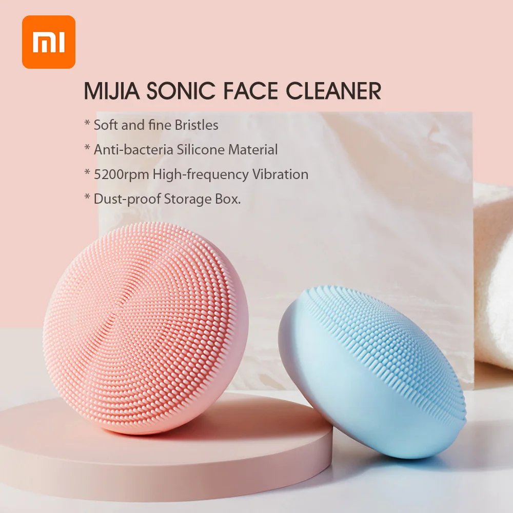 Xiaomi Mijia электрическая Очищающая щетка для лица ультразвуковая скруббер кожи