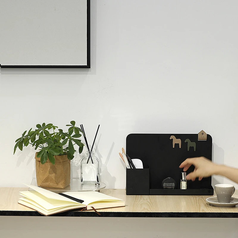 Настольный ящик для хранения поднос Хранения Офисных принадлежностей железный