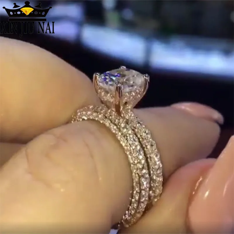 Кольцо из серебра 925 пробы с фианитом 2 цвета|Кольца| |