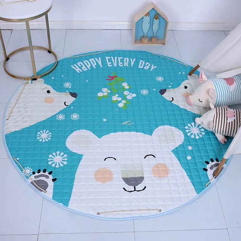 Мультфильм животных лиса кролик сова детские игровые коврики ползающий ребенок