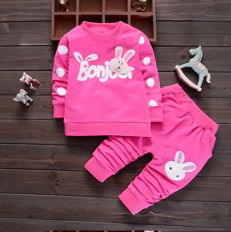 BibiCola/весенние комплекты одежды для маленьких девочек Детский спортивный костюм