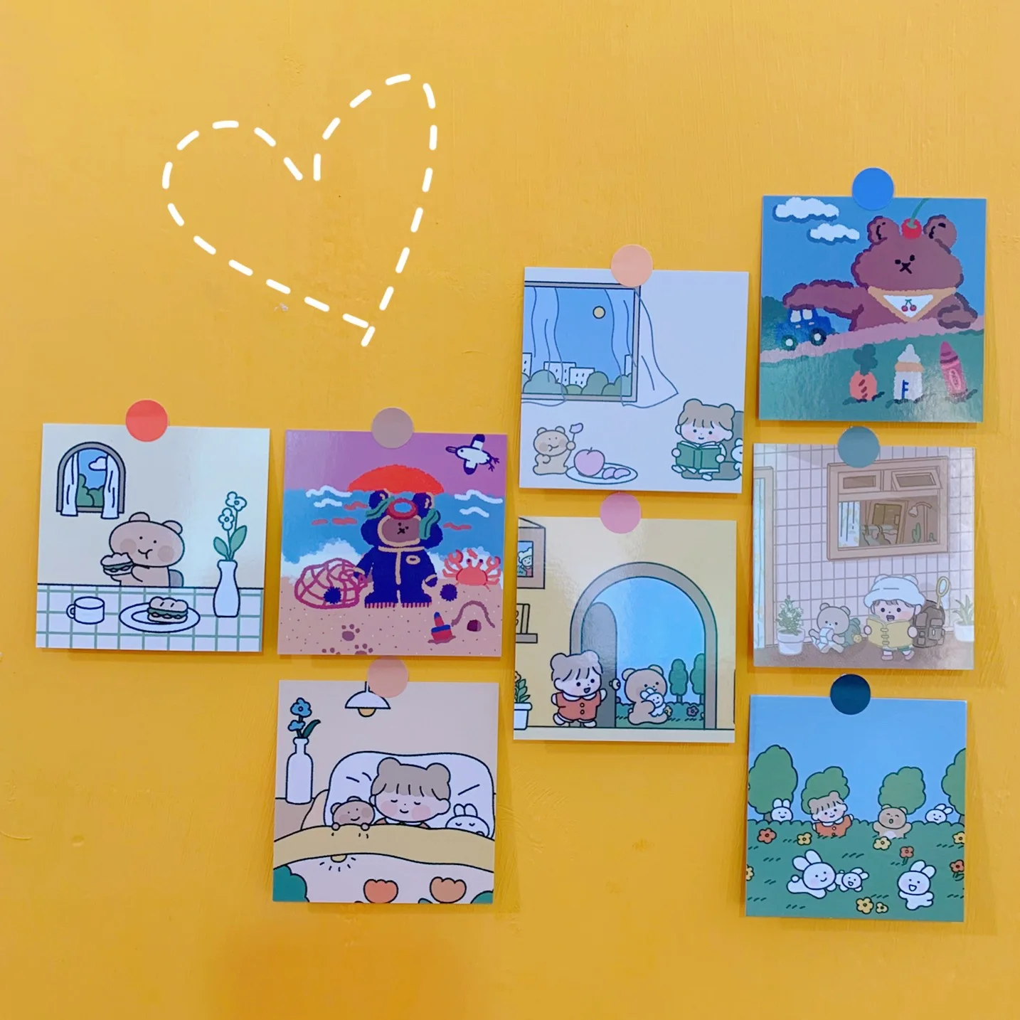 6 шт./лот мультяшный милый корейский стиль Ins Forrest стикер для девочки сделай сам