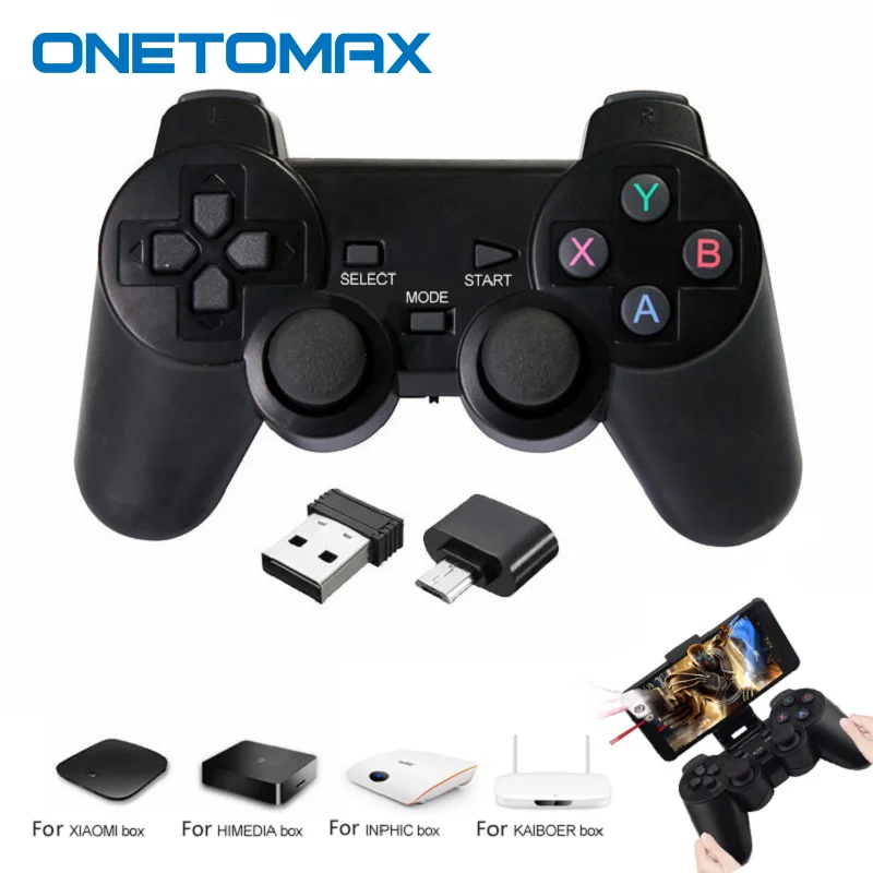 Беспроводной геймпад для ПК PS3 Android телефона ТВ приставки джойстик 2 4G джойпад