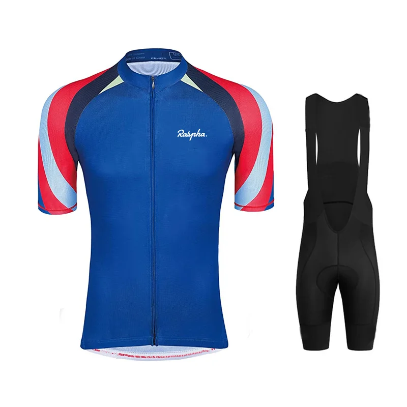 

2021 Ralvpha Cycling Clothing Jersey Sets pro Road Bike Short Clothes Summer Bicycle tops Triathlon Skinsuit Cycle Shirt