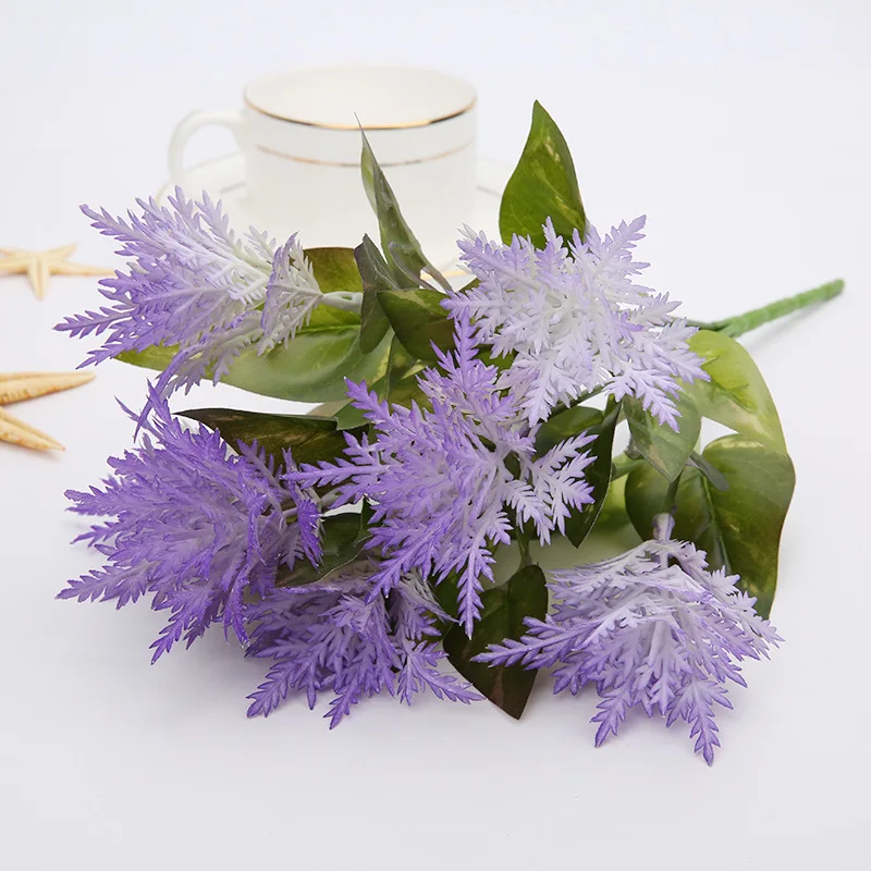 1 шт. 7 голов Шелк искусственный цветок зимнее растение букет искусственных