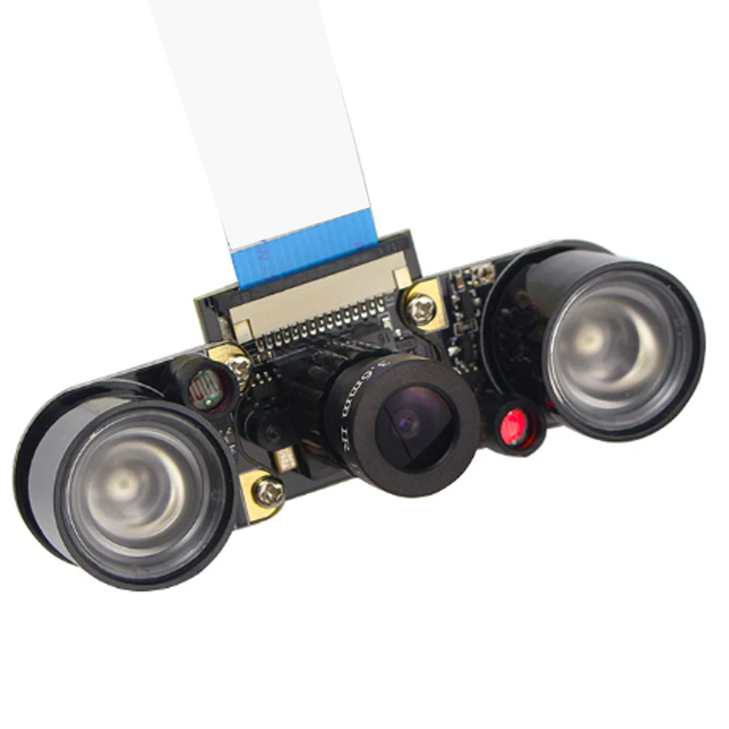 

Suitable for Raspberry Pi 4 5MP Camera Focal Length Adjustable Night Vision Camera Infrared Sensor Light Bracket