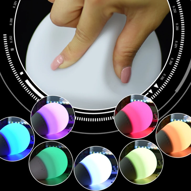 

Pressure Vent Toy LED Mood Lamp with Bluetooth Speaker Smart Touch Control Color
