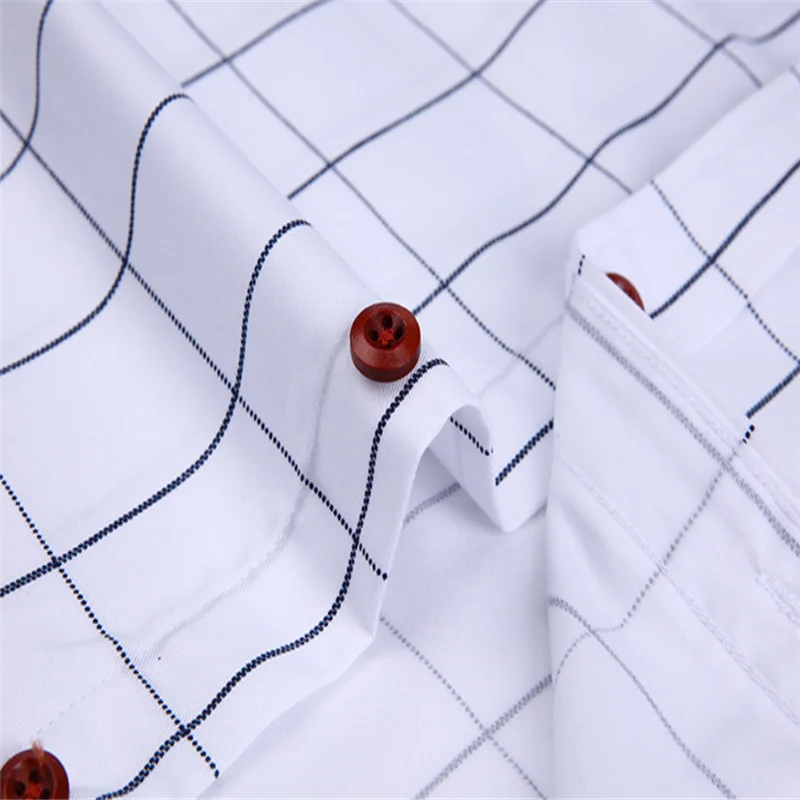 Летняя мужская Повседневная рубашка в клетку с короткими рукавами Camisa Koszula Bluzki