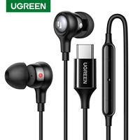 ugreen usb type c earbuds wired earphones microphone headphones hifi stereo for 2021 ipad pro samsung galaxy s21 google pixel 5