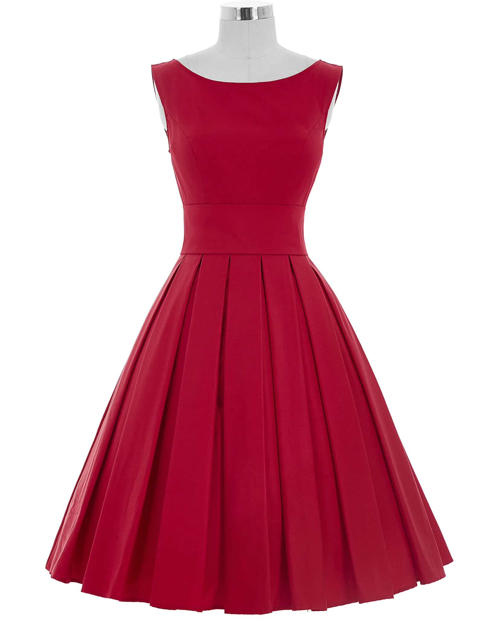 Belle Poque винтажные платья 50s 60s женское летнее платье элегантная зеленая Туника без рукавов рокабилли Ретро женские вечерние платья