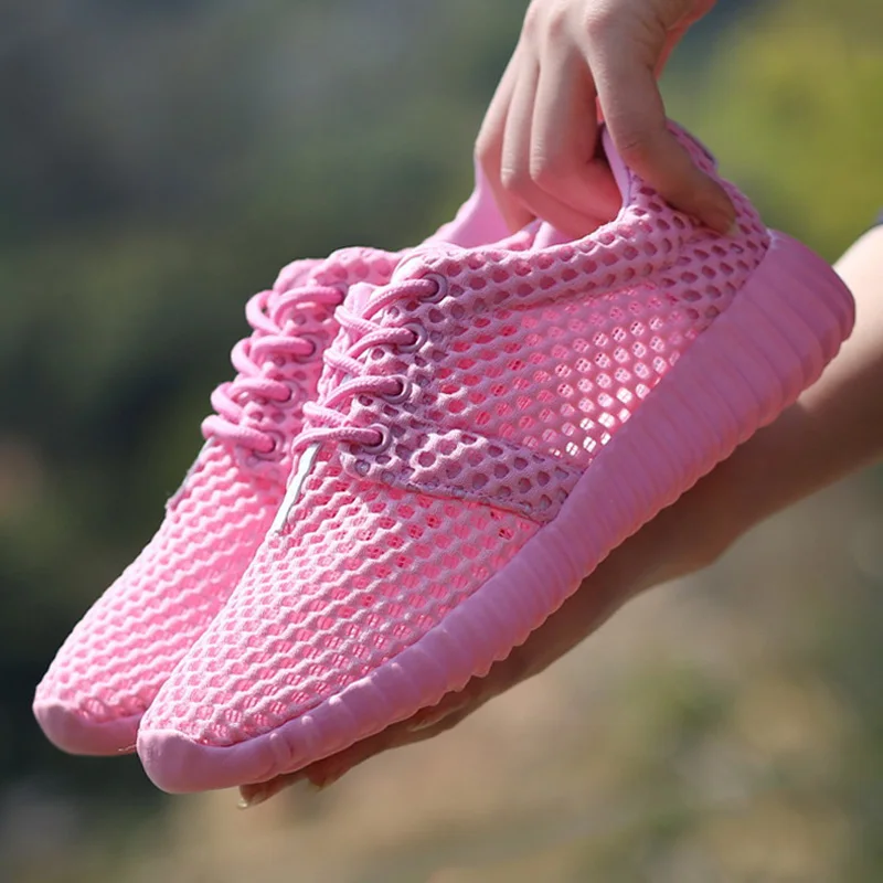 

Women Flats Light Women Shoes Breathable Mesh Women Sneakers Fashion Walking Shoes Flat Shoes Women Casual Shoes Plus Size 43