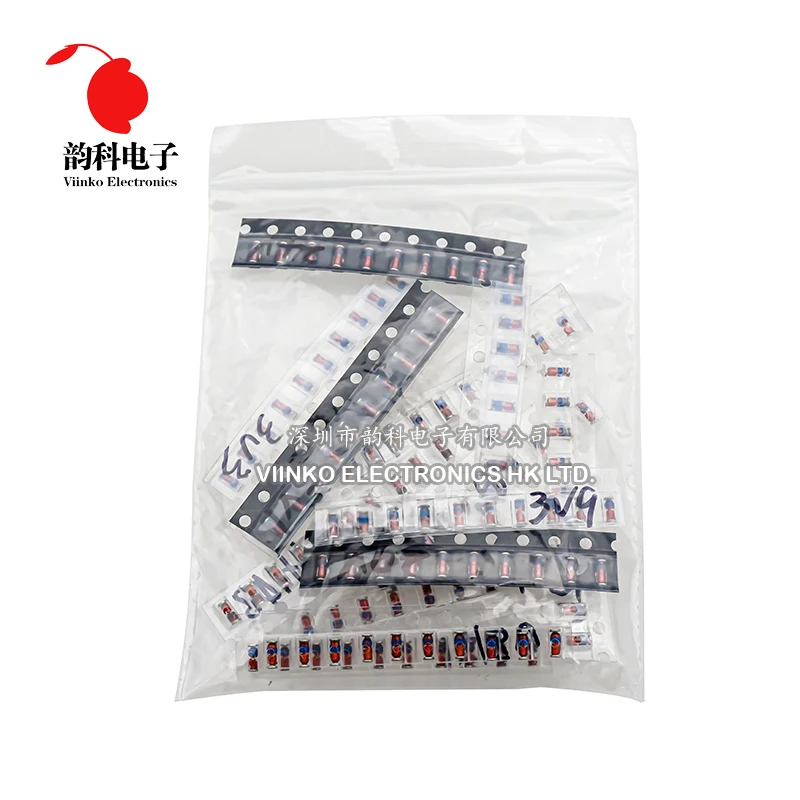 

LL34 SMD Zener diode Assorted Kit 1/2W 3V-24V and LL4148 15 value *10pcs=150pcs