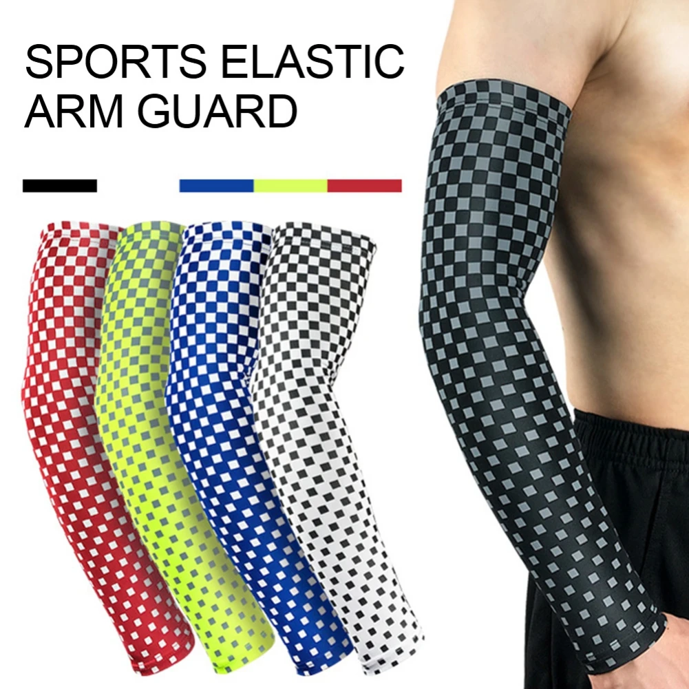 

1 PCS Men Running Bicycle Breathable Quick Dry UV Protection Cuff Cover Elbow Pad Protective Sports Arm Warmers Sleeves