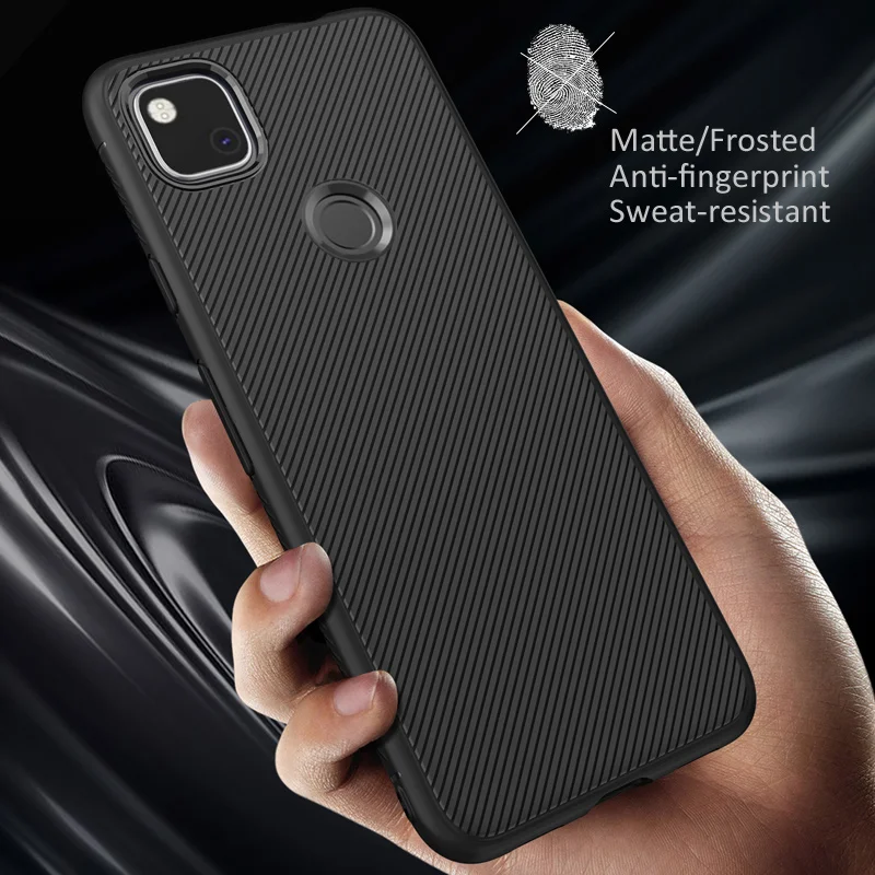 GKK саржевого переплетения твил чехол для Google Pixel 4a матовый мягкий из ТПУ