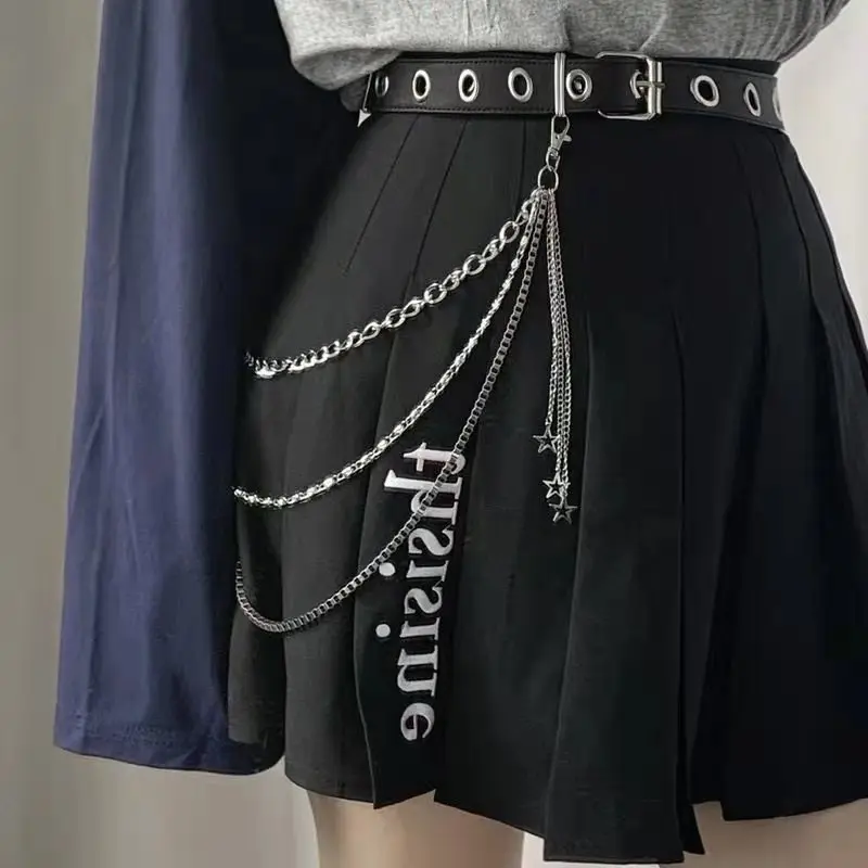

European and American New Hip-hop Punk Multi-layer Chain Pants Chain Wild Trend Five-pointed Star Pendant Waist Chain Accessorie
