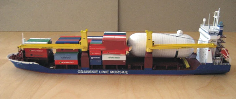 Масштаб 1:400 3D бумажная модель польский гданьский фригер литые трехмерные