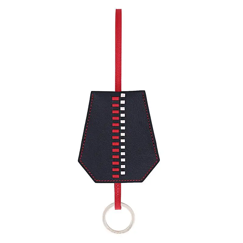 Роскошный брелок для ключей из натуральной кожи телячьей кольцо женщин сумка