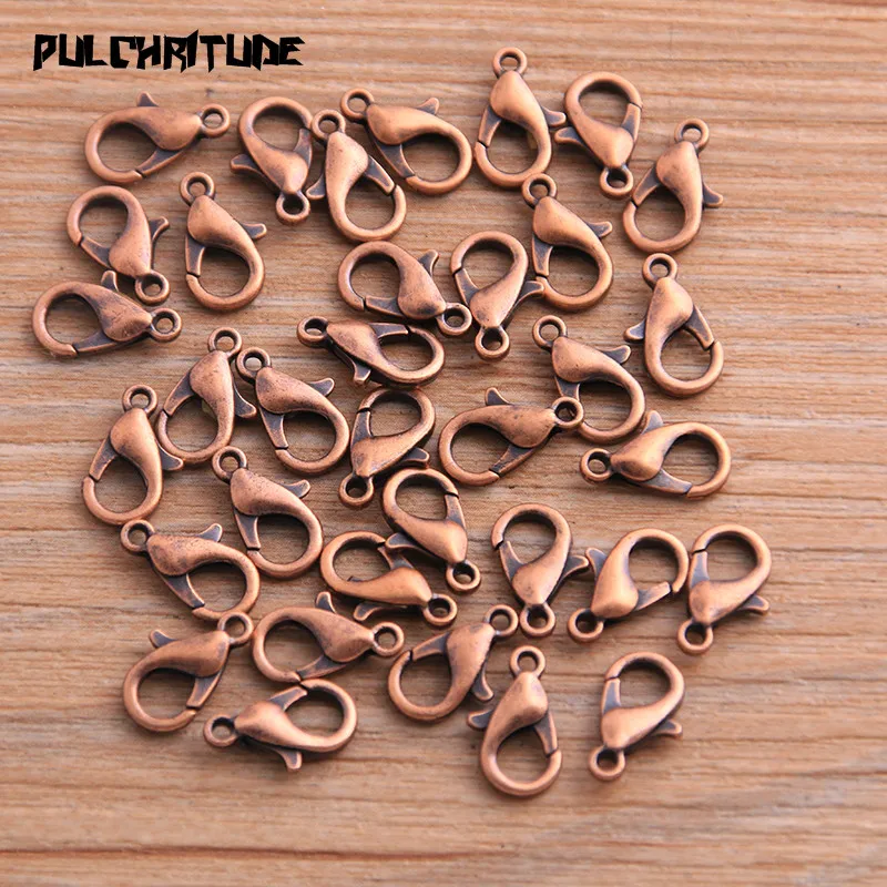 50 шт. 8*12 мм 7 Цвет омара застежка крючки для плетения браслетов ожерелий и цепи