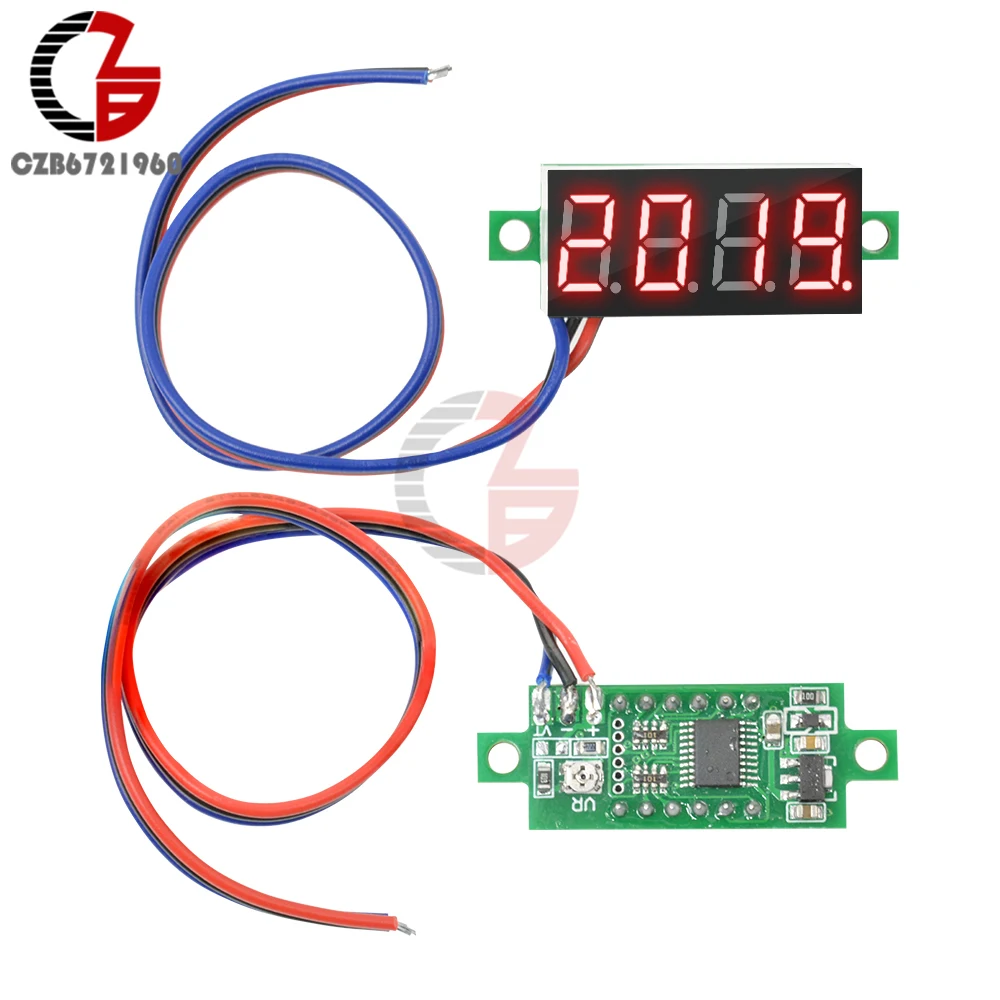 Цифровой вольтметр панель 4 цифры высокая точность автомобильный измеритель