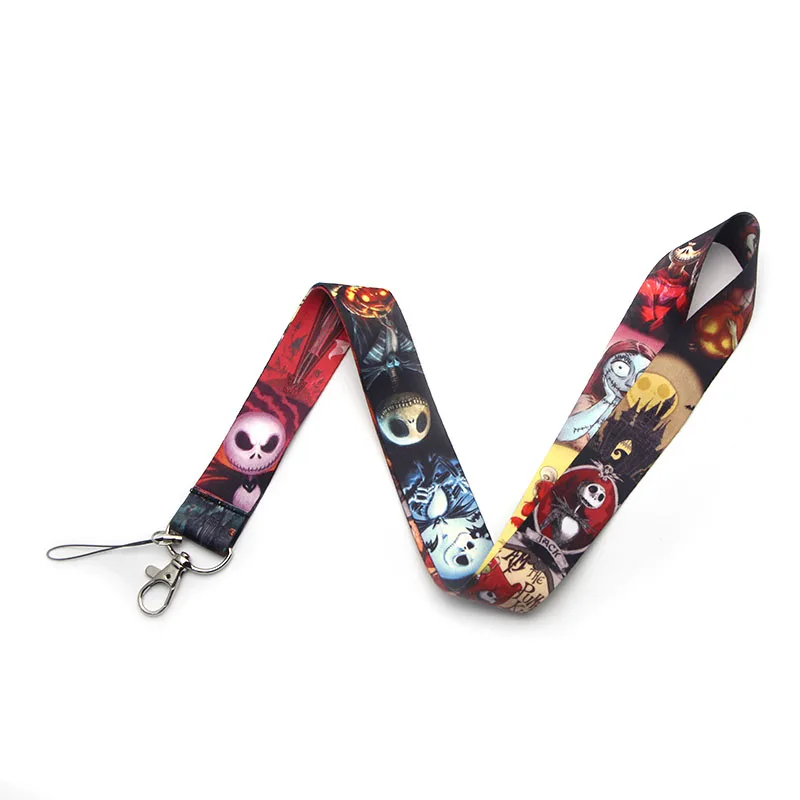 PC111 Кошмар перед Рождеством lanyards держатель удостоверения личности ID карты пройти тренажерный зал мобильный телефон USB бейдж держатель повесить ключи