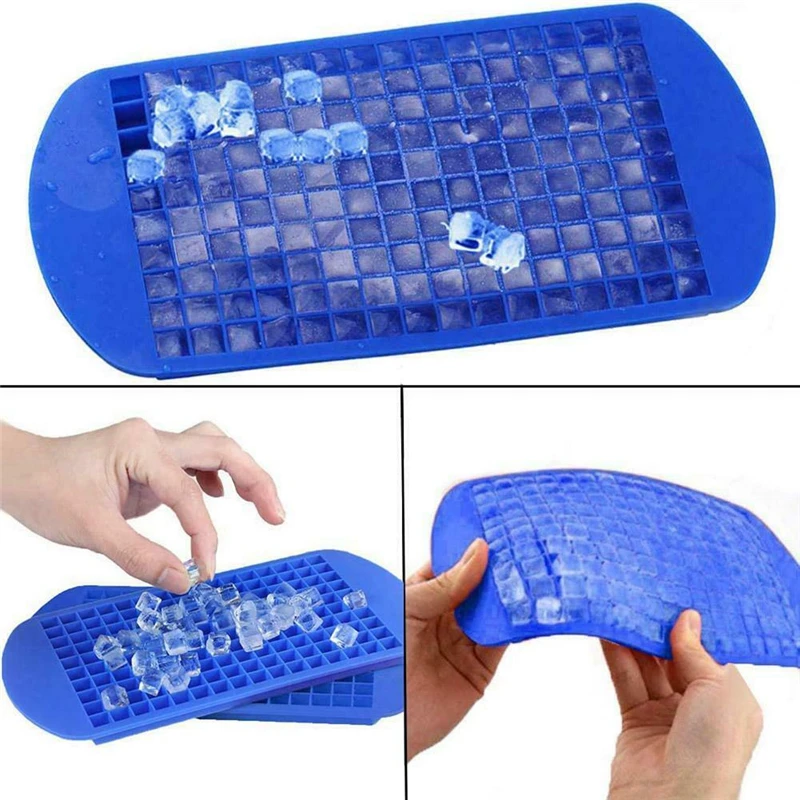 Лоток для льда 160 ячеек 1X1см, силиконовый фруктовый мейкер DIY, креативная маленькая форма, квадратная форма, аксессуары для кухни.