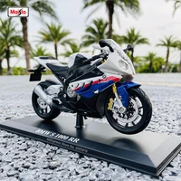 maisto 112 bmw s 1000 rr with base alloy off road motorcycle genuine authorized die casting model toy car collection gift