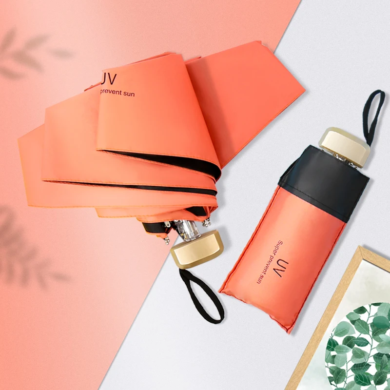 Дорожный Зонт с защитой от УФ лучей портативный Ветрозащитный Автоматический