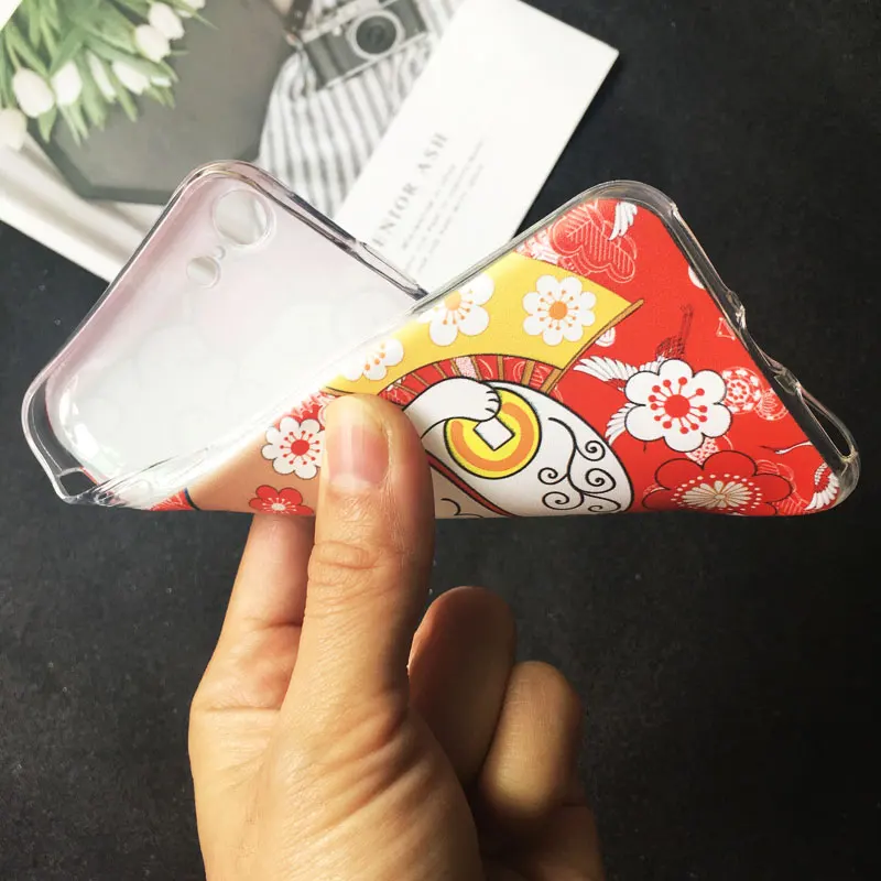 Новогодний чехол для телефона Lucky Cat для iPhone xr 5S 6S 7 8 Plus x xs max силиконовый чехол из ТПУ для huawei P30 P10 P20 lite mate 20 lite