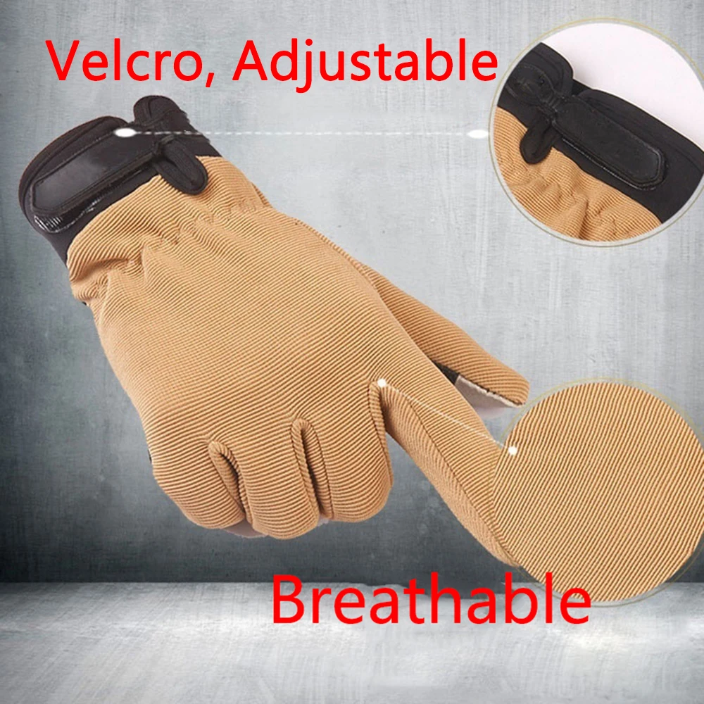 

Summer Outdoor Sports Cycling Gloves Men's Non-Slip Silicone Bicycle Windproof Full Finger Gloves For Fishing
