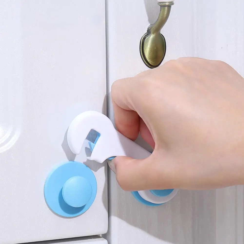

10Pcs/lot Child Safe Cabinet Lock Fridge Lock for Kids Doors Drawers Lock Baby Safety Cabinet locking Plastic Lock Protection