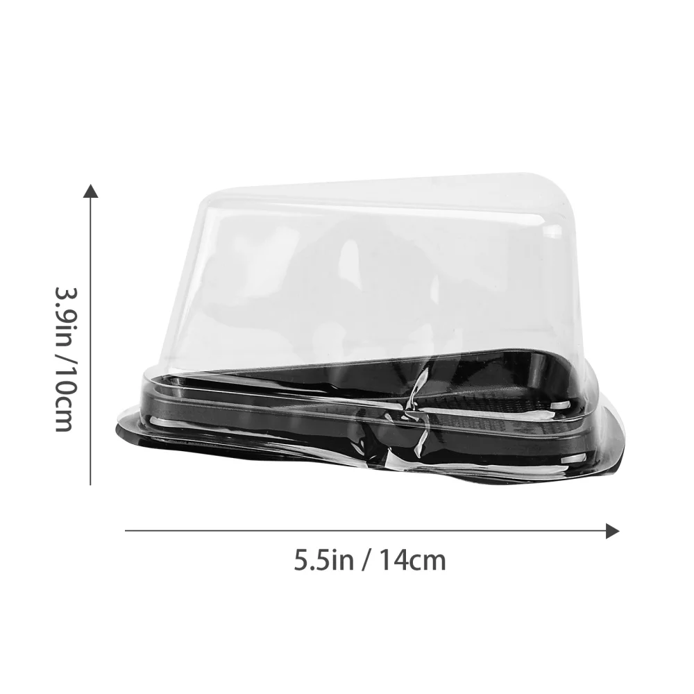 

1 Set of Cake Packing Boxes Dessert Storage Boxes Disposable Cake Case (Black)