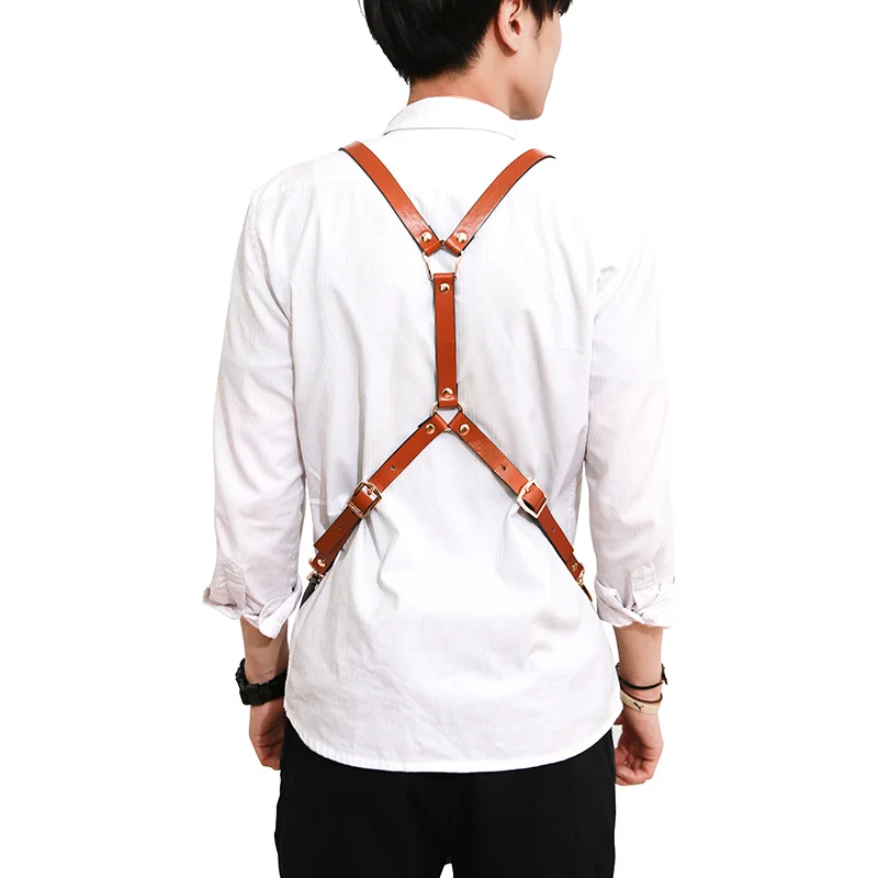 Джинсовый фартук с логотипом на заказ цветочный парикмахерский бариста чайный