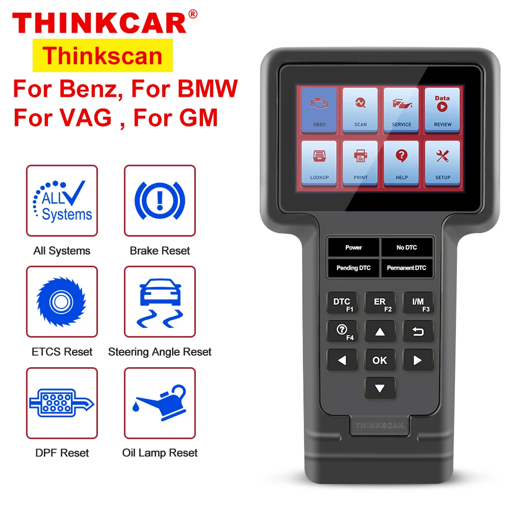 THINKCAR Thinkscan OBD2 сканер профессиональная полная система автомобильный