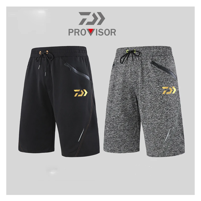 

2020 New Summer Leisure Sports Daiwa Fishing Shorts Running Stretchy Quick-dry Shorts Loose Waist Solid Shorts Fishing Pants