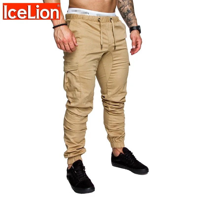 Новинка 2021 модные штаны мужские однотонные эластичные повседневные брюки