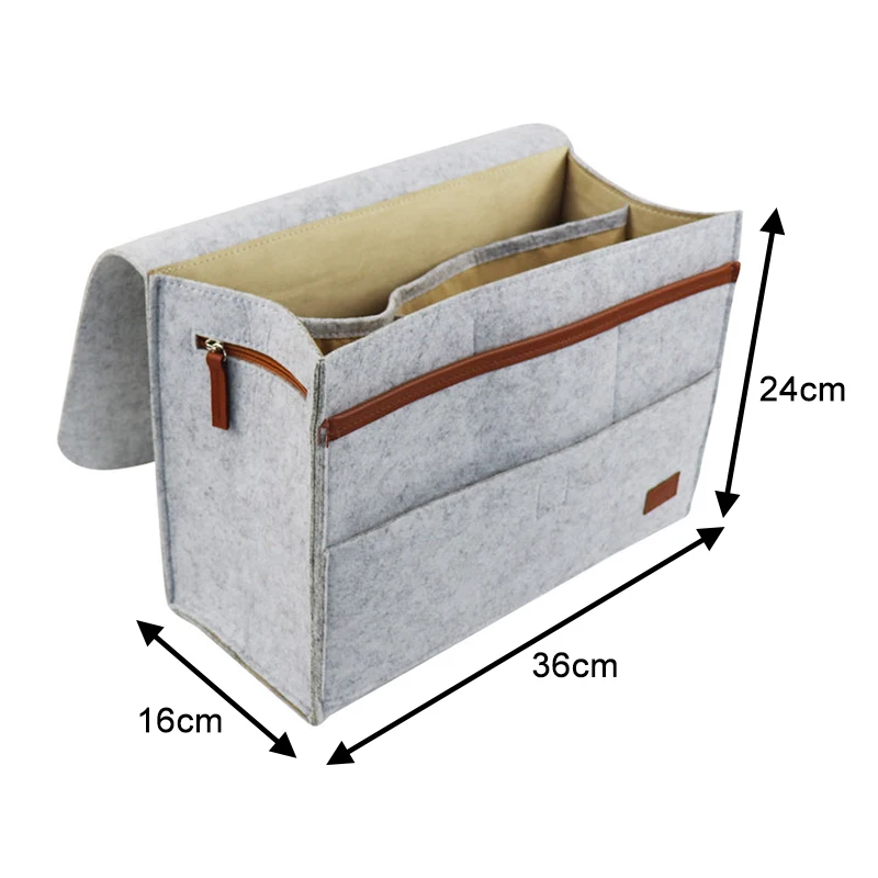 

Felt Bed Bag Nonslip Felt Storage Bag Sofa Bed Organizer Felt Bed Bag For Sorting Magazines, Books