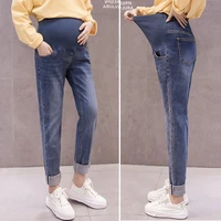 jeans maternity pants for pregnant women trousers casual loose high quality jeans boy friend pregnancy pants maternity clothing