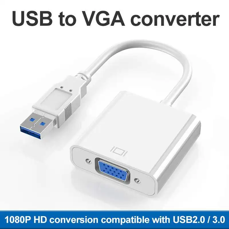 Адаптер USB 3 0 на VGA внешняя видеокарта мультипреобразователь дисплея для Win 7/8/10